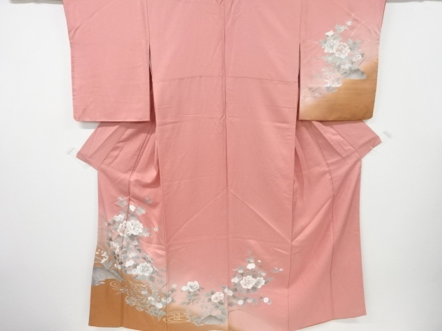 JAPANESE KIMONO / VINTAGE HOMONGI / SILK / KIKU